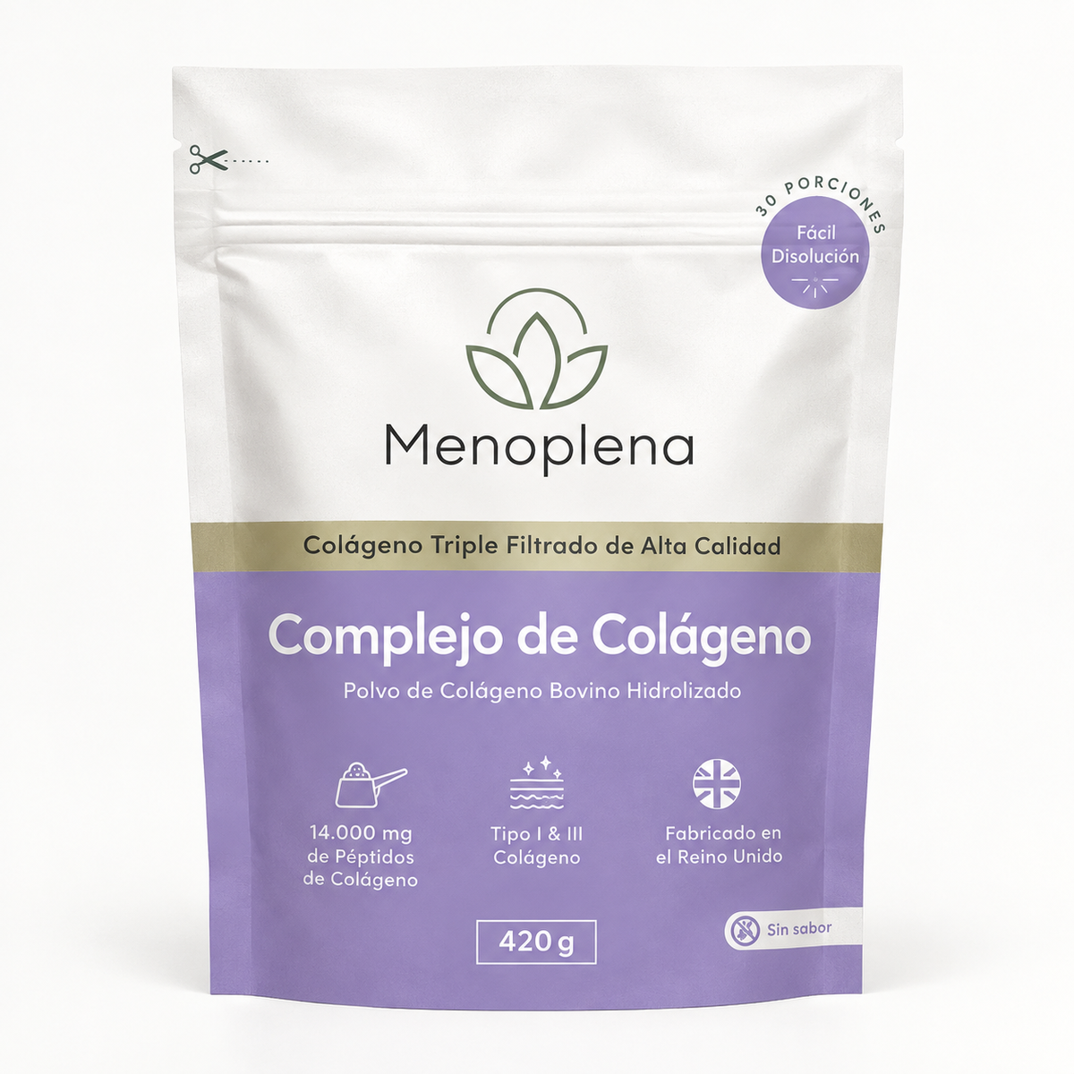 Colágeno + Proteína para la Menopausia · 420 g (30 tomas)